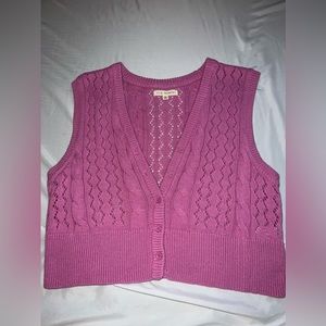 Cropped Sweater Vest